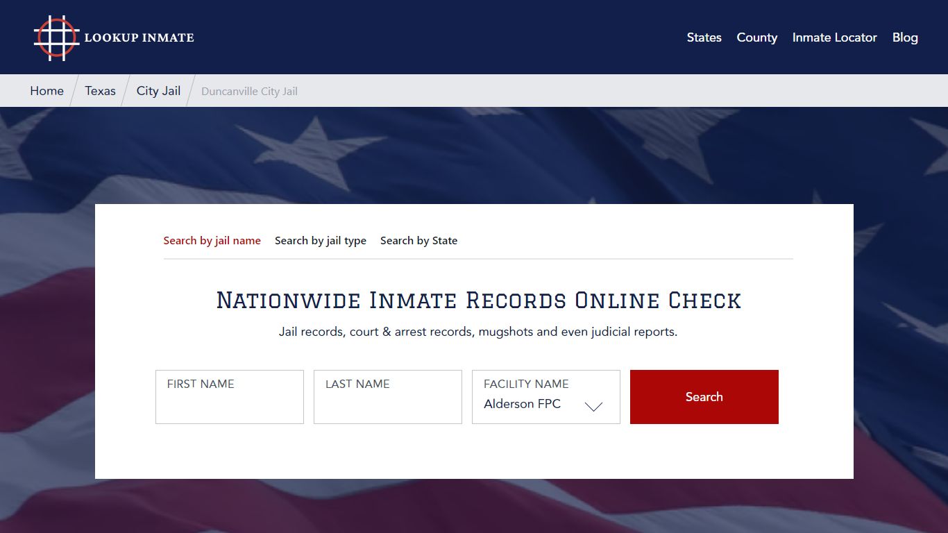 Duncanville City Jail in Texas - Lookup Inmate
